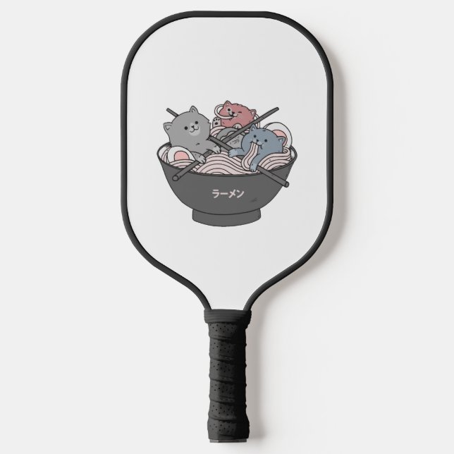 Raquette De Pickleball Cat Ramen Kawaii (Recto)