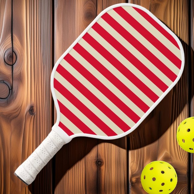 Raquette De Pickleball Centre Du Siècle Polo Striped Cherry Picking Rose (Créateur téléchargé)