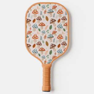 Raquette De Pickleball Champignon, Feuillage d'automne, Motif de la natur