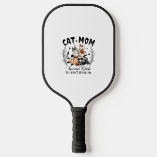 Raquette De Pickleball Chat Maman Social Club Ghost Chat Halloween Gothiq