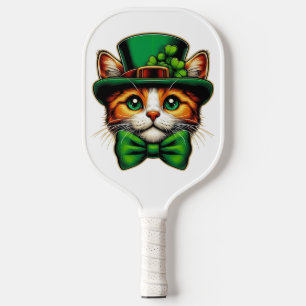 Raquette De Pickleball Chat mignon/chaton Saint Patrick's Day