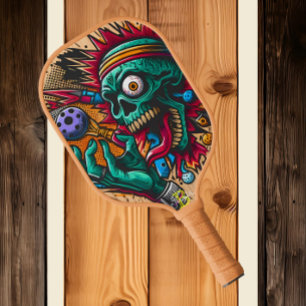 Raquette De Pickleball Chelem Skeletal : Racquet Skeleton Wood Art Image