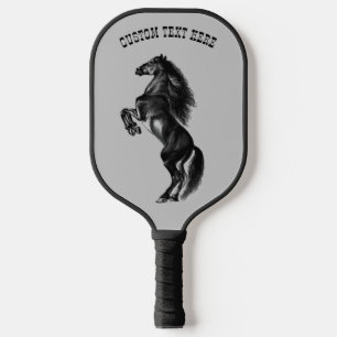 Raquette De Pickleball Cheval d'élevage Pickleball Paddle avec texte pers