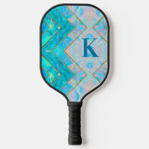 Raquette De Pickleball Chic holographique girly stylisé livre d'esquisse 