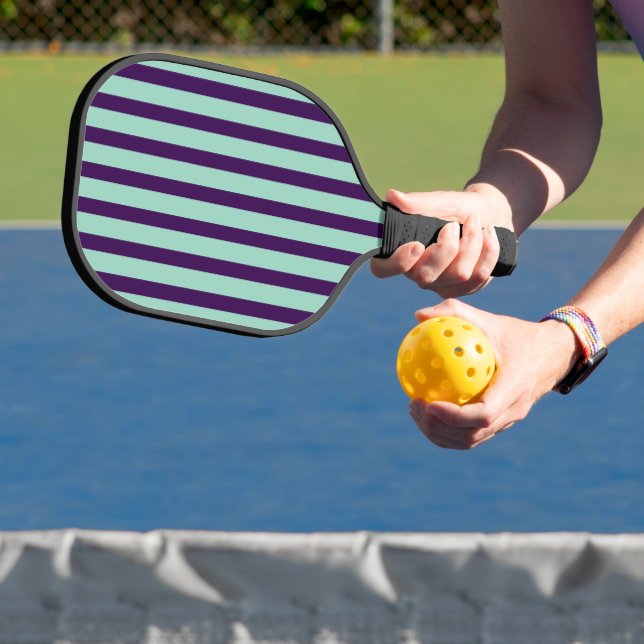 Raquette De Pickleball Chic Pickleball Paddle with Bold Stripe Design (Insitu)