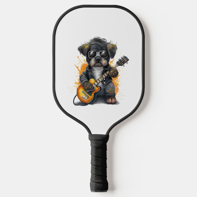Raquette De Pickleball Chien à bascule (quatre) (Recto)