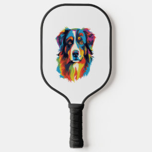 Raquette De Pickleball Chien berger australien coloré
