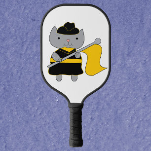 Raquette De Pickleball Chien mignon garde de couleur noir et jaune