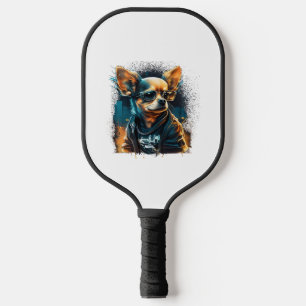 Raquette De Pickleball Chihuahua Cool Chien Rap Hip-Hop Gangster