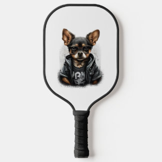 Raquette De Pickleball Chihuahua Cool Chien Rap Hip-Hop Gangster