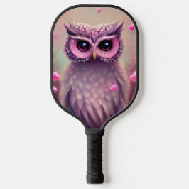 Raquette De Pickleball Chouette Kawaii Imaginaire rose