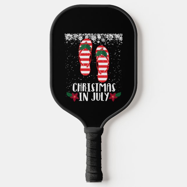 Raquette De Pickleball Christmas In July Christmas Flip Flops Summer Holi (Recto)