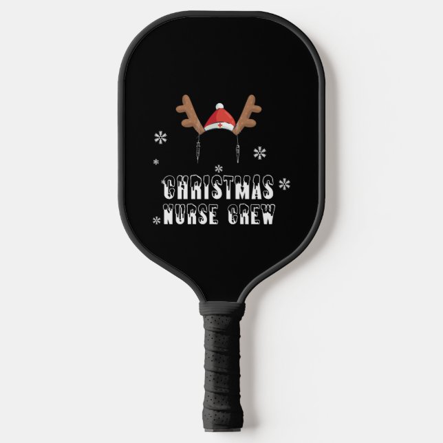 Raquette De Pickleball Christmas Nurse Crew Reindeer Xmas CNA Nursing (Recto)