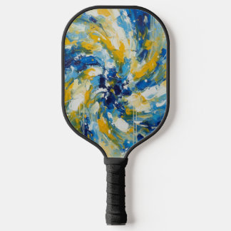Raquette De Pickleball Chuchotements Vibrants sur Tissu