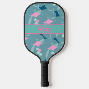 Raquette De Pickleball Cinquante ans de plaisir Abstrait Boomerang Design