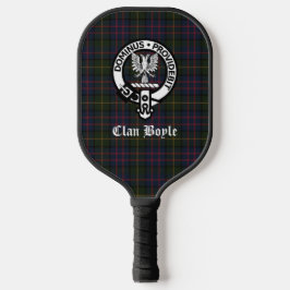 Raquette De Pickleball Clan Boyle Crest Badge & Tartan