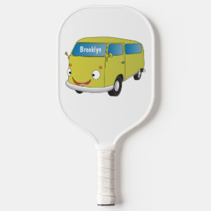 Raquette De Pickleball Classic lime green van cartoon