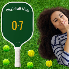 Raquette De Pickleball Classic Sporty Pickleball Mom Custom Name Number