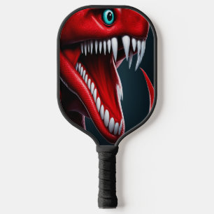 Raquette De Pickleball Cobra serpent avec des écailles rouges vibrantes e