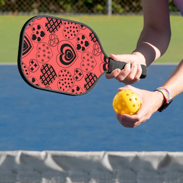 Raquette De Pickleball Cœurs Répétitifs (Insitu)