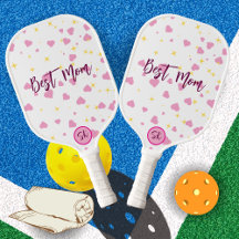 Raquette de Pickleball Cœurs Roses Mignons Cadeau