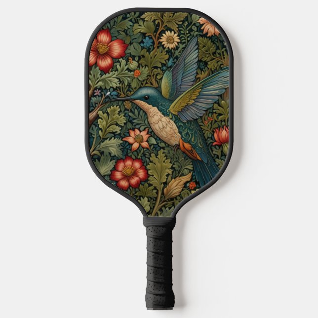 Raquette De Pickleball Colibri bohème art boho chic botanique (Recto)