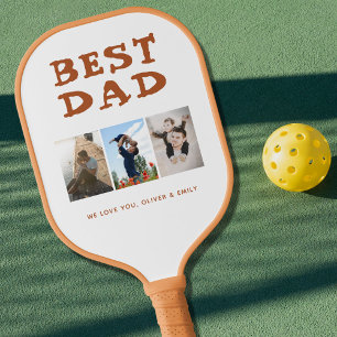 Raquette De Pickleball Collage photo Best Dad 3 Photo Famille Photo