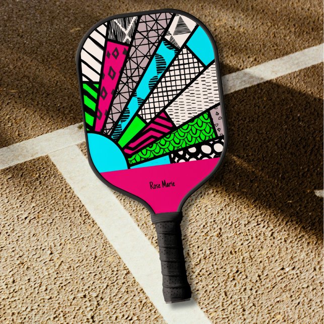 Raquette De Pickleball Color Splash Fanburst Personalized (Créateur téléchargé)