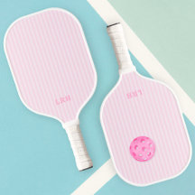 Conception de rayures de bonbon rose avec monogram