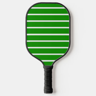 Raquette De Pickleball Conception de rayures vertes et blanches