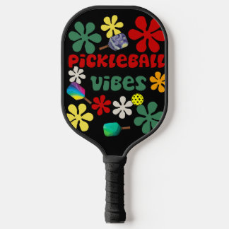 Raquette De Pickleball Cool Funny Pickleball Vibes Retro Art
