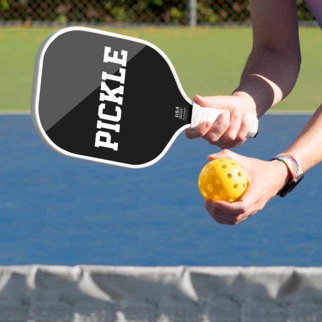 Raquette De Pickleball Cool Gris Gris Gras Diagonal Coupe Moto (Insitu)