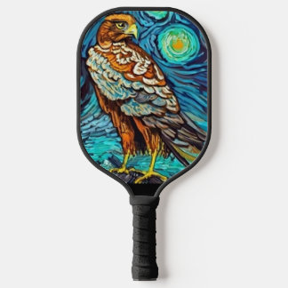 Raquette De Pickleball Cool Hawk Starry Night Art