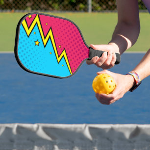 Raquette De Pickleball Cool Pop Art Lightning Pickleball Paddle
