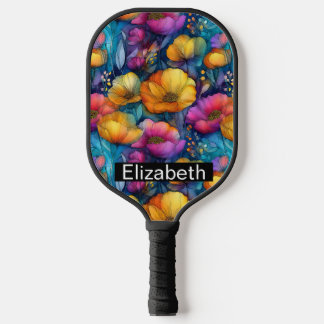 Raquette De Pickleball Coquelicot Personnalisé Coloré et Vif