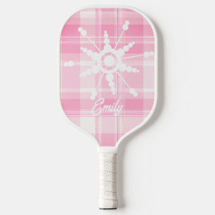 Raquette De Pickleball Coquette Pink Snowflake Nom de l'avion
