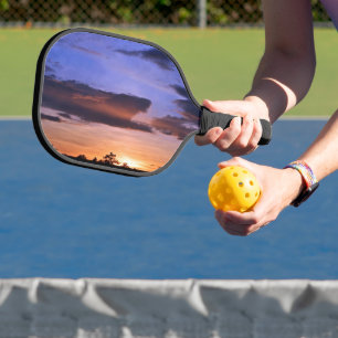 Raquette De Pickleball Coucher de soleil coloré par Shirley Taylor