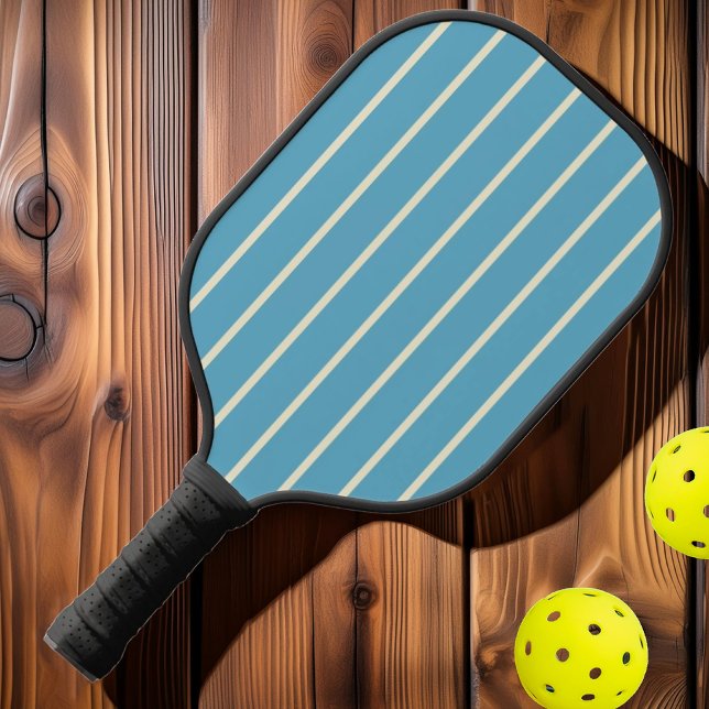 Raquette De Pickleball Couleur du ciel Aqua du milieu du siècle (Créateur téléchargé)