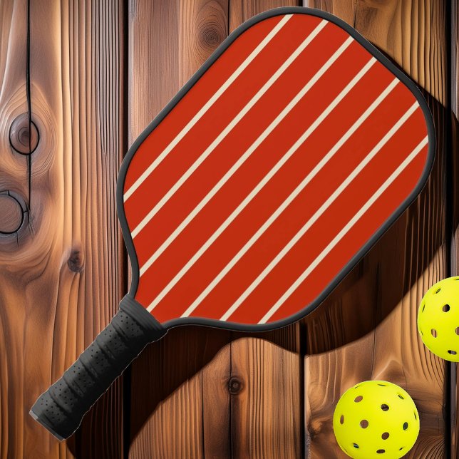 Raquette De Pickleball Couleur orange du sang coupant du milieu du siècle (Créateur téléchargé)