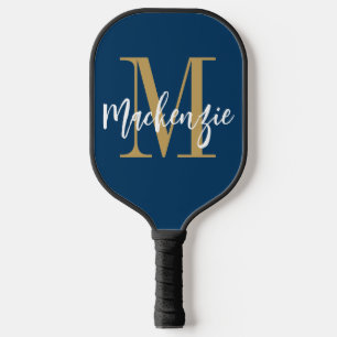 Raquette De Pickleball Couleur personnalisée du nom du script monographiq