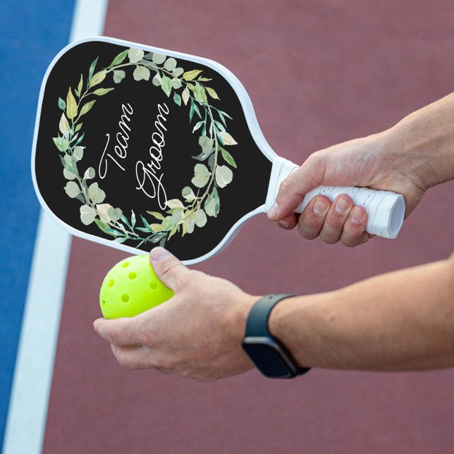 Raquette De Pickleball Couleur personnalisée Mariage Groom (Créateur téléchargé)