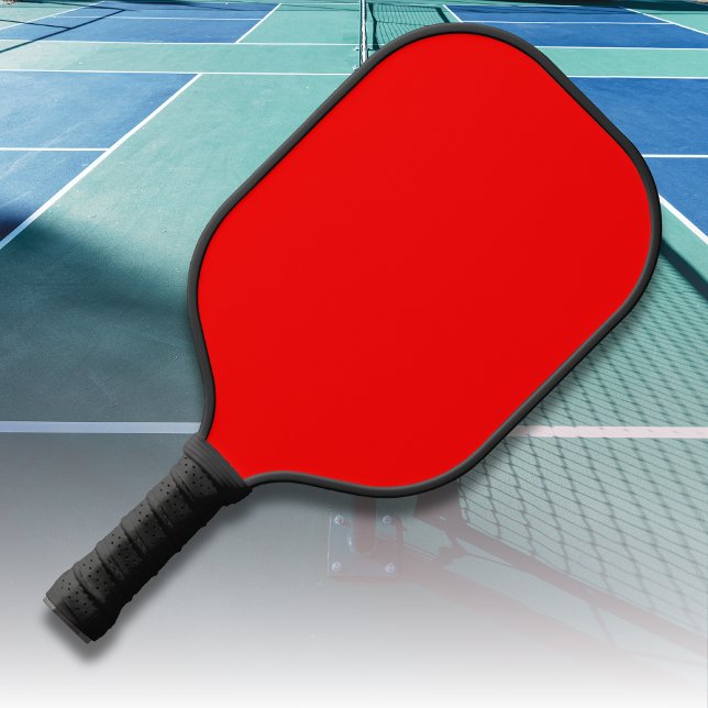 Raquette De Pickleball Couleur solide rouge | Classique | Élégant | tenda (Créateur téléchargé)
