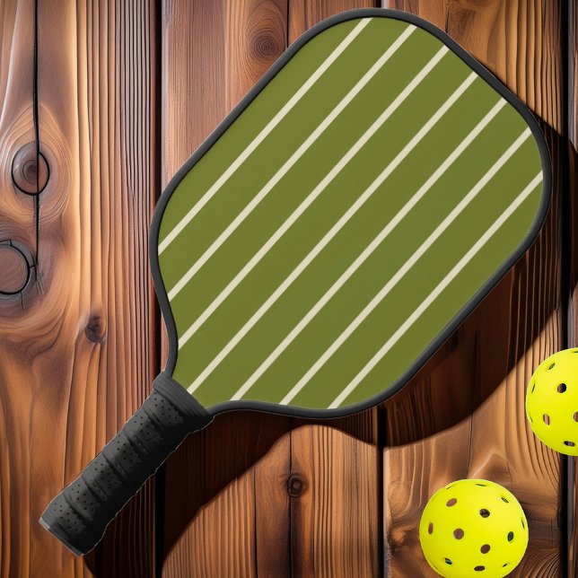 Raquette De Pickleball Couleur vert saule du milieu du siècle (Créateur téléchargé)