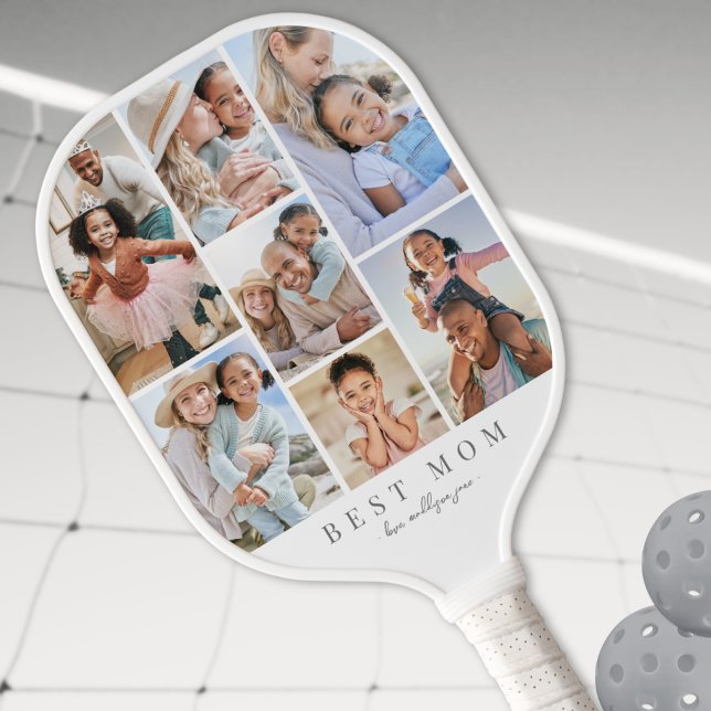 Raquette De Pickleball Créer votre propre photo maman (Create Your Own Mom Photo Pickleball Paddle)