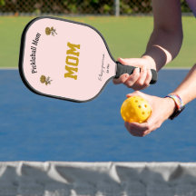 Customized Elegant Cute Pink Pickleball Mom Gift