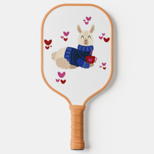 Raquette De Pickleball Cute Llama Love
