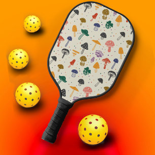 Raquette De Pickleball Cute Motif de champignons Moderne Style tendance
