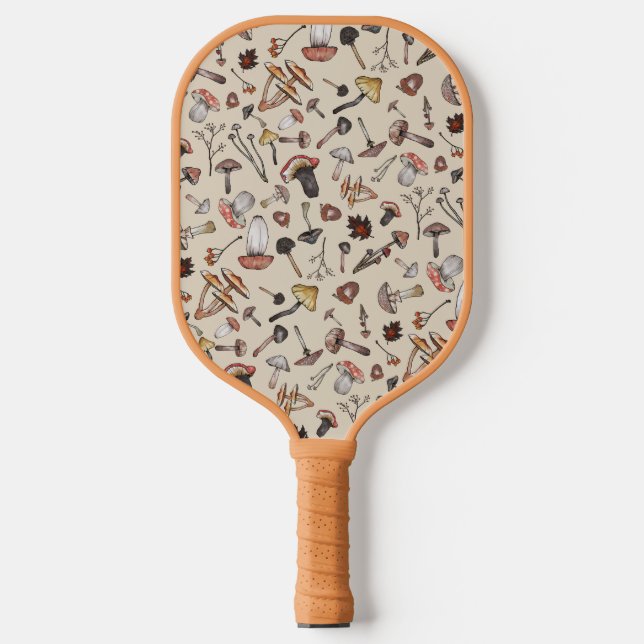 Raquette De Pickleball Cute Motif de champignons Moderne tendance (Recto)