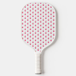 Raquette De Pickleball Cute Petits Cupcakes Roses Gâteaux Dessert Girls