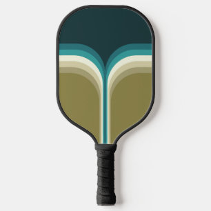 Raquette De Pickleball Décor à deux arches de style rétro